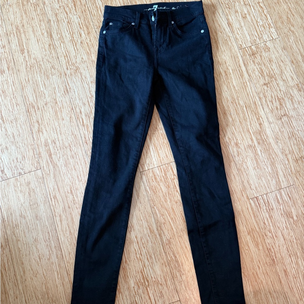 7 For All Mankind Jet Black Denim
